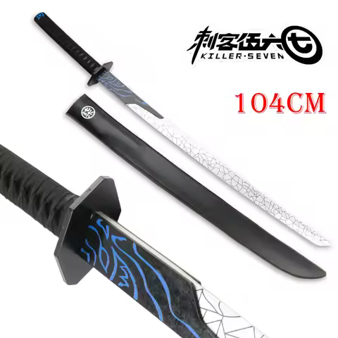 Chinese Anime Killer Seven Weapons 1:1 Swords Shadow Killer Cosplay Anime Sword Scissor Seven Katana