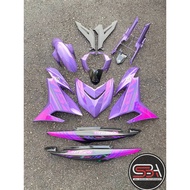 COVERSET BODYSET Y15ZR V1 V2 BPM1 PURPLE METALIC BLACK BATMAN 2015 SIAP TANAM PREMIUM EDITION Y15 OR