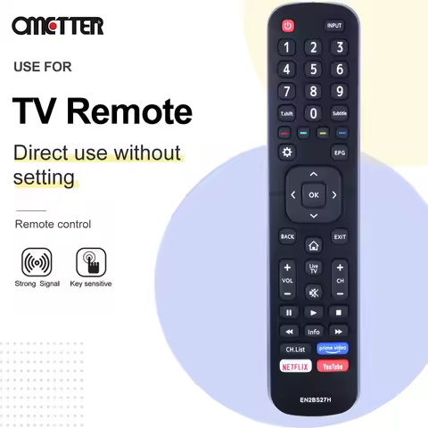 New EN2BS27H Remote Control for Hisense Smart LED TV NETFLIX YouTube 50R5 55R5 58R5 65R5 58S5 65R6 6