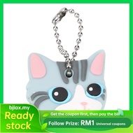Bjiax Creative Cute Puppy Pug Cat Key Cover Cap Keychain Ring PVC Unisex Gift YEK