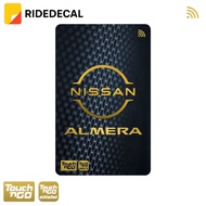 Forged Carbon NISSAN STICKER FOR T*G TNG Card TOUCH N GO NFC Card STIKER LIMITED EDITION