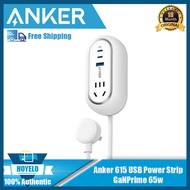 Anker 615สายไฟ USB (GaNPrime 65W ),สายไฟต่อ3ฟุต,รางไฟกะทัดรัดสำหรับการเดินทางและทำงานสำหรับ iPhone, 