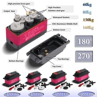 High Voltage Servo 60KG 80KG 150KG 160KG Digital Servo with Arm for RC Drone FPV Redcat HPI Baja 5B 