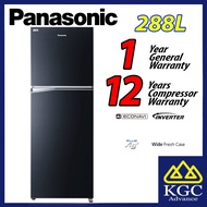 Panasonic 288L Inverter Fridge 2-Door Top Freezer Refrigerator NR-TV301BPKM