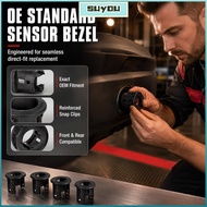 SUYOUPH 4PCS Parking Assist Sensor Bracket, ABS Black Parking Aid Sensor Trim, Sturdy 5LS52TZZAA Bum