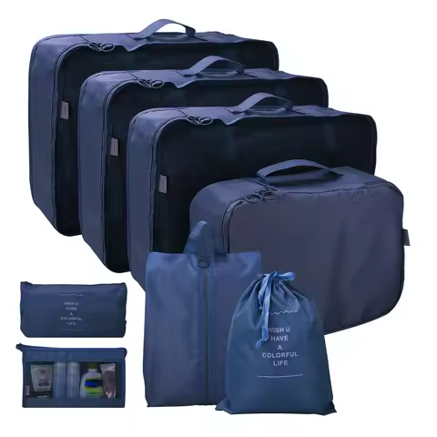 Packing Cubes for Suitcase 6/8PCS Travel Luggage Packing Cubes for Backpack Waterproof Essentials Su