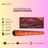 Vinnfier Hyperbar 101 Bluetooth Soundbar with USB Drive music playback Rechargeable battery