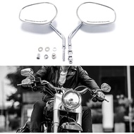 8mm Chrome Motorcycle Rear view Side Mirrors for Harley Street Glide Road King Softail XL 883 1200 S