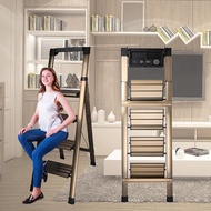 Aluminum Alloy Ladder Foldable Ladder Stool Step Tools Tray Strong Folding Ladder Stool Stable Household Ladder