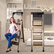 Aluminum Alloy Ladder Foldable Ladder Stool Step Tools Tray Strong Folding Ladder Stool Stable House