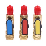 YOUCUN สารทำความเย็นเครื่องปรับอากาศบอลวาล์ว1 4 SAE วาล์วปิดตรงสำหรับ R134A R410A R22สายชาร์จ R12ท่อ