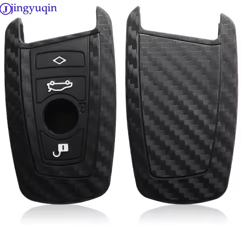 jingyuqin Remote Car Key Case Cover Carbon for BMW 520 525 f30 f10 F18 118i 320i 1 3 5 7 Series X3 X