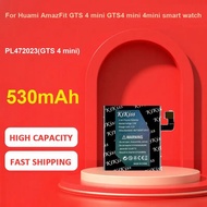 KiKiss Battery For Huami AmazFit GTS 4 mini GTS4 mini 4mini smart watch,PL472023(GTS 4 mini),530mAh