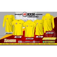 |TSHIRT KKM YELLOW |Baju KEMENTERIAN KESIHATAN|MUSLIMAH|COLLER| Lelaki & Wanita|KKM Work Wear |MIKRO