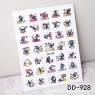 Donald duck cartoon nail sticker, donald duck sticker