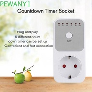 PEWANY1 Electronic Wattmeter, Countdown Time Convenient 10Hr Timer Switch, Smart Controller Socket P