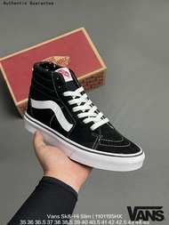 แวนส์ Vans Sk8 Hi Slim Classic High Top Canvas Sneakers Genuine Outdoor Shoes รองเท้าผ้าใบ ได้ทั้งชา