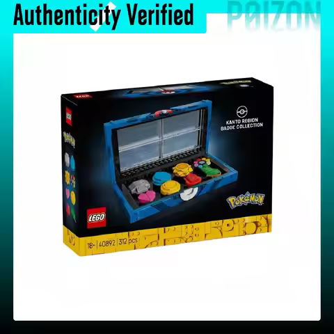 LEGO x Pokemon Kantō Area Badge Assembly Plastic Building Blocks 312pcs 40892