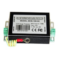 2 in 1 Ethernet Surge Protector & Security Camera Power Supply RJ45 100Mbps Network Lightning Protec
