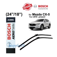 [1SET] A399S 24"+18" BOSCH Aerotwin Plus Multi Clip WIPER SET (ORIGINAL) 3397014399 Mazda 6 CX-5