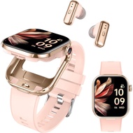 Smart Watch with Earbuds, 2.02" HD Screen，2 in 1 Smart Watches for Women, Waterproof Fitness Tracker