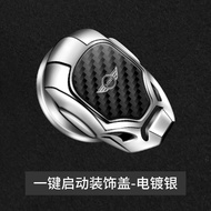 Iron Man Car Interior Engine Ignition Start Stop Button Protective Cover Decoration Sticker Car Inte