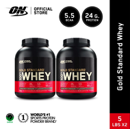 [เซตคู่] Optimum Nutrition Gold Standard Whey Protein 5 Lbs.- Chocolate