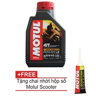 Motul Scooter Power LE 5W40 800ml tặng nhớt hộp số Motul Gear 80W90 - Nhớt cao cấp cho xe tay ga đời