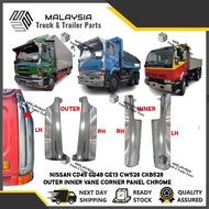 NISSAN CD45 CD48 GE13 CW520 CKB520 OUTER INNER VANE CORNER PANEL CHROME