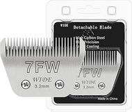 Newbulu 7FW Dog Grooming Wide Blade,Detachable Pet Dog Grooming Blades,Compatible with Andis,Oster A