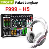 [Sale]E F999+h5 Complete Package soundcard headset full set for live Streaming Media