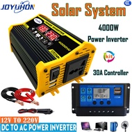 JOYUHON 6000W/4000W Power Inverter DC12V to AC220V car inverter converter with 30A Solar Controller 