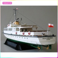 [tdraoyvr] 1/100 Scale Lilla Weneda Ferry Boat Model Assemble Collectibles for Home Decor