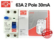 UMS 63A 30mA 2POLE ELCB