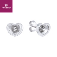 HABIB 750/18K White Gold Earring GEB1231