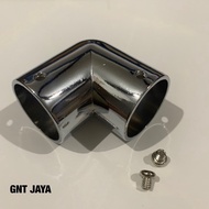 Pipe connection diameter 1 inch stainless L pipe connector stainless round 1 inch inch 1 inch 1"