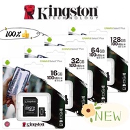 (ของแท้) SD Kingston Memory Card Micro SD 16GB 32GB 64GB 128GB Class 10 คิงส์ตัน เมมโมรี่การ์ด ใช้ได