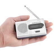 BC-R21 AM FM Radio Portable Pocket Radio Digital Music Player Mini Speaker for House &amp; Outdoor