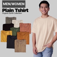 ORGANIC COLOR PLAIN TSHIRT MEN/WOMEN WITH SIZE XS-XXL