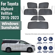 Car Sunshade For Toyota Alphard Vellfire AH30 2015-2023 Car Curtain Window Sunshade Covers Magnetic Sun Shade Visor Solar Auto Accessories
