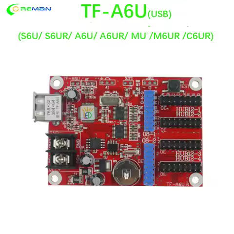 TF-A6U USB program controller LED Display Control Card Asynchronous software TF-SU/S6U/S6UR/A6U/A6UR