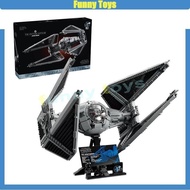 75382 TIE Interceptor Starfighter Building Blocks Assembling Ornaments Children's Educational Toy Bo