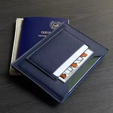 Multicolor Passport Cover PU Waterproof Card Holder Large Capacity Multi-slots Certificate Storage B