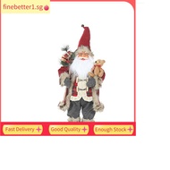 【FINE】Classic 11.81 inches Santa Claus Figurine: Perfect for Holiday Decor & Gifting!