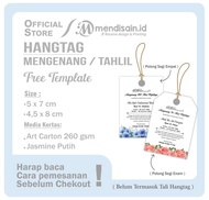 Hangtag Tahlil - Kartu Mengenang 40/100 Hari wafat - Hang tag ucapan Tahlil - Tag ucapan Mengenang