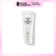 Kem dưỡng trắng nâng tone da body Tenzero Turn On Body Brightening Cream 180ml Make up body