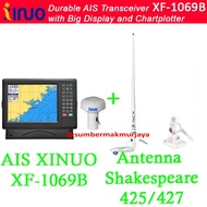 AIS kelas B Xinuo XF1069B + Shakespeare VHF AIS Antenna - SkyNavi