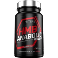 HMB Anabolic Growth Supplement – 1,000mg HMB with Vitamin D – 120 Vegan Capsules, 2 Month Supply – S