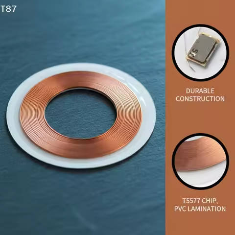 5Pcs/Lot 125Khz EM4100 TK4100 Chip Transparent Coin ID Card RFID 25MM For Access ControlT Ing Q Stor