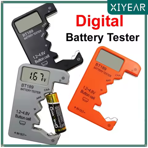 BT189 9V Battery Tester AA AAA Universal Digital Battery Tester Coin Cell Battery Tester Electricity